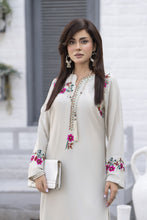 Zaiwa Beige Linen 2pc Handmade Neckline Designer Womenswear | Sku Code: ZBRW11