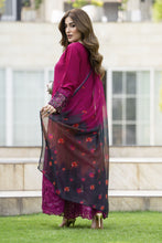 Gul Warun 3pc Embroidered Cotton Frock Suit with Chiffon Dupatta – AMG10
