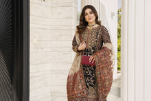 Shaadi by Silver Chiffon Handwork Black Formal Sharara Set SXS9