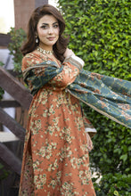 Zaina Bliss 3pc Printed Lawn Long Shirt With Gota Work Bliss5