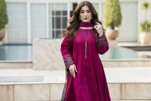 Gul Warun 3pc Embroidered Cotton Frock Suit with Chiffon Dupatta – AMG10