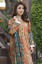 Zaina Bliss 3pc Printed Lawn Long Shirt With Gota Work Bliss5