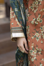 Zaina Bliss 3pc Printed Lawn Long Shirt With Gota Work Bliss5