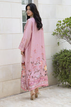 Aleezay 2pc Hand-Embellished Floral Print Silk Kaftan – AKF10