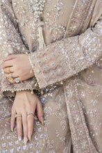 Shaadi by Silver Chiffon Handwork Long Shirt with Net Sharara SXS6