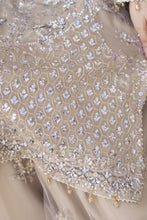 Shaadi by Silver Chiffon Handwork Long Shirt with Net Sharara SXS6