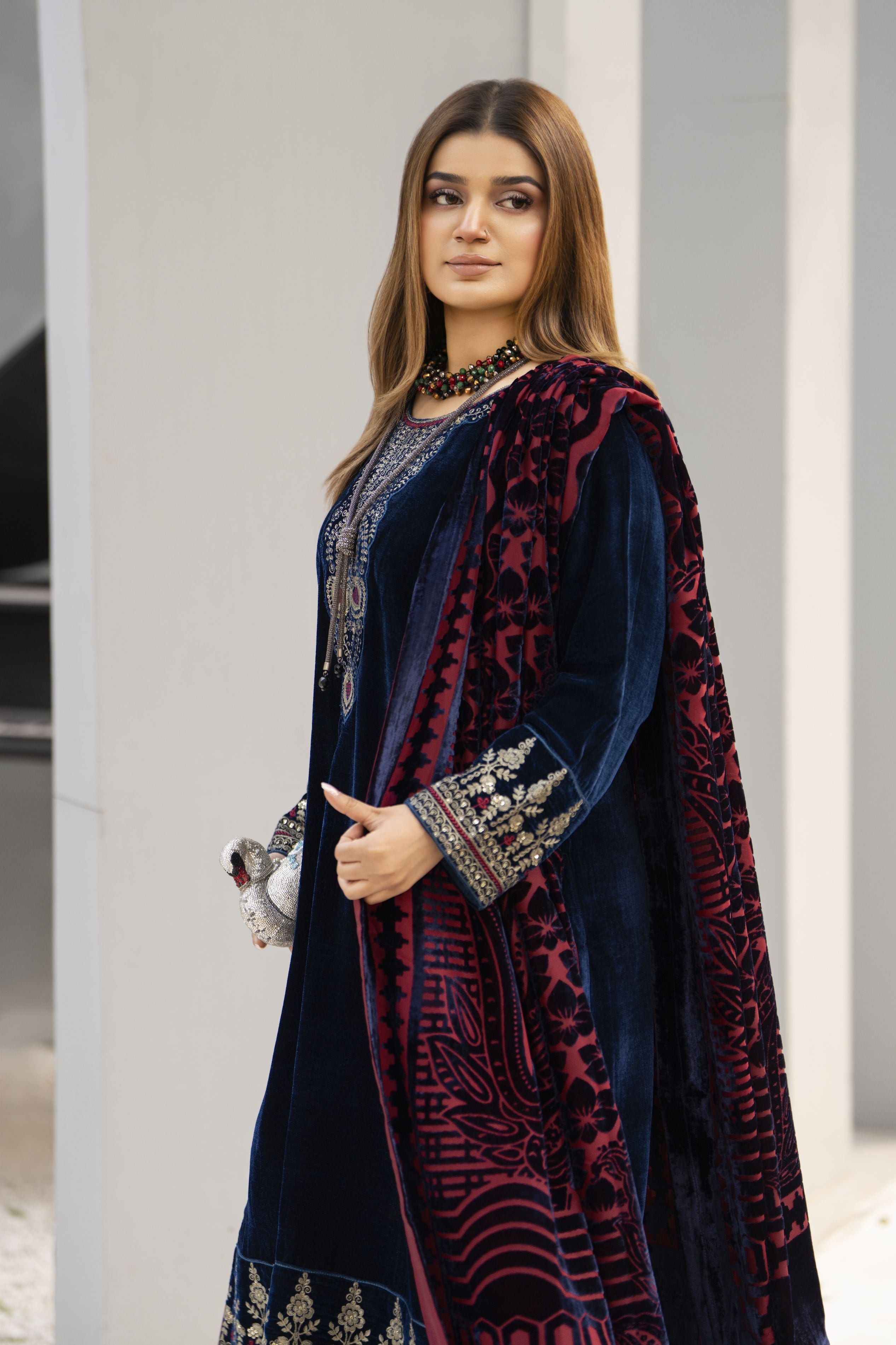 Zaina Plush – Noira Velvet Ready to Wear 3pc Suit