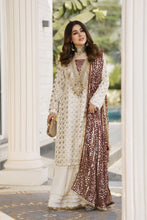 Shaadi by Silver Off White Chiffon Handwork Formal Sharara Set SXS5