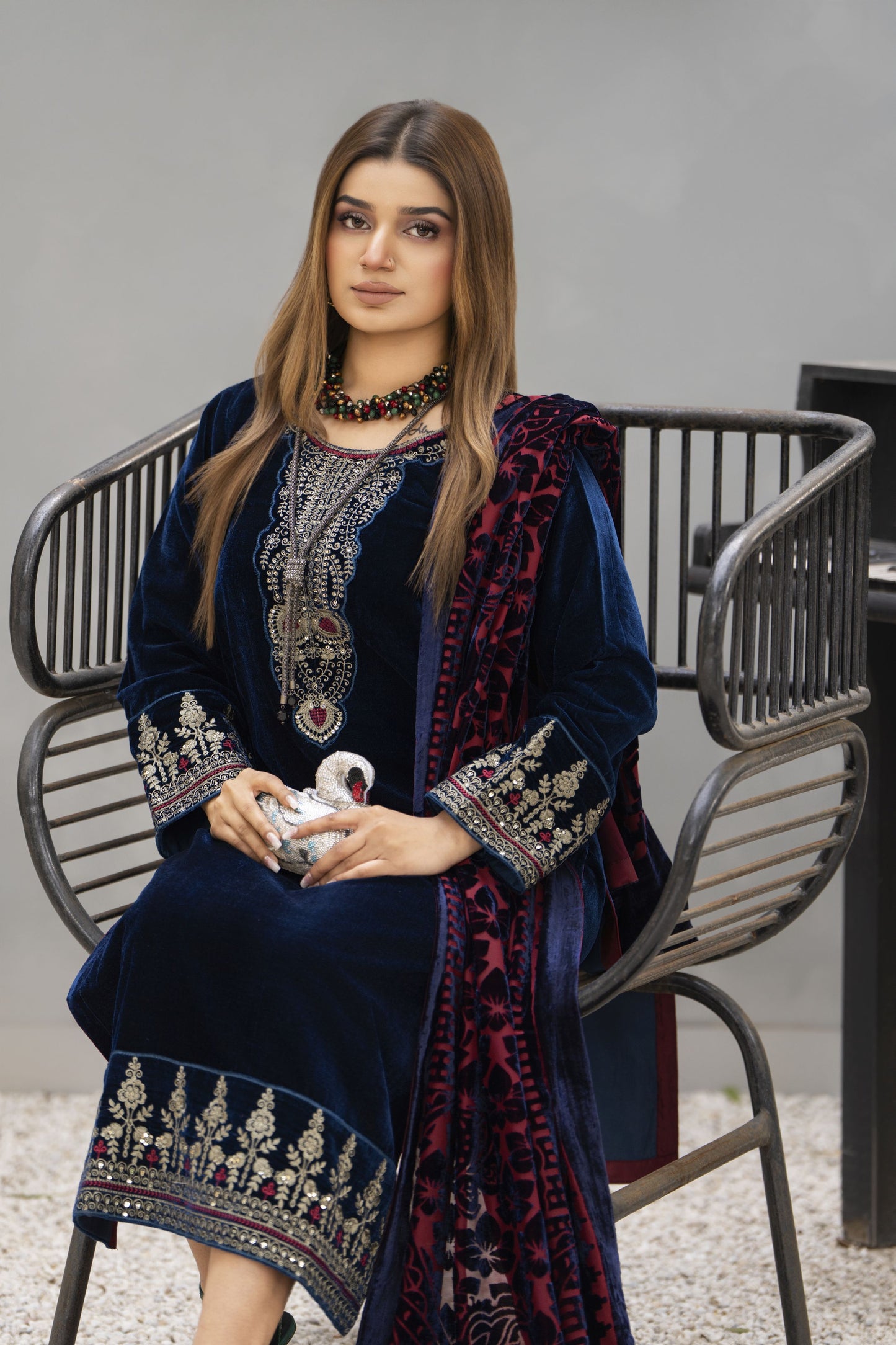 Zaina Plush – Noira Velvet Ready to Wear 3pc Suit