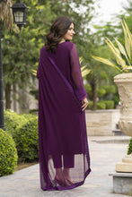 Whispers by Aleezay – Purple Chiffon 3pc Ready to Wear Dress WBA2