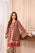Beige and Maroon Ethnic Print Coord Set – Grip Coords by Sakeena Hasan GCS8