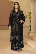 Arwah Chandni 3pc Black Handworked Chiffon Suit CR3