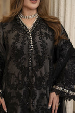 Arwah Chandni 3pc Black Handworked Chiffon Suit CR3