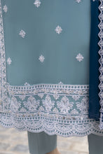 Whispers by Aleezay – Powder Blue Chiffon 3pc Ready to Wear Dress WBA5