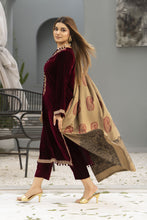 Zaina Plush – Raya Velvet Ready to Wear 3pc Suit