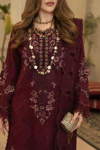 Arwah Chandni 3pc Maroon Chiffon Formal Suit CR5