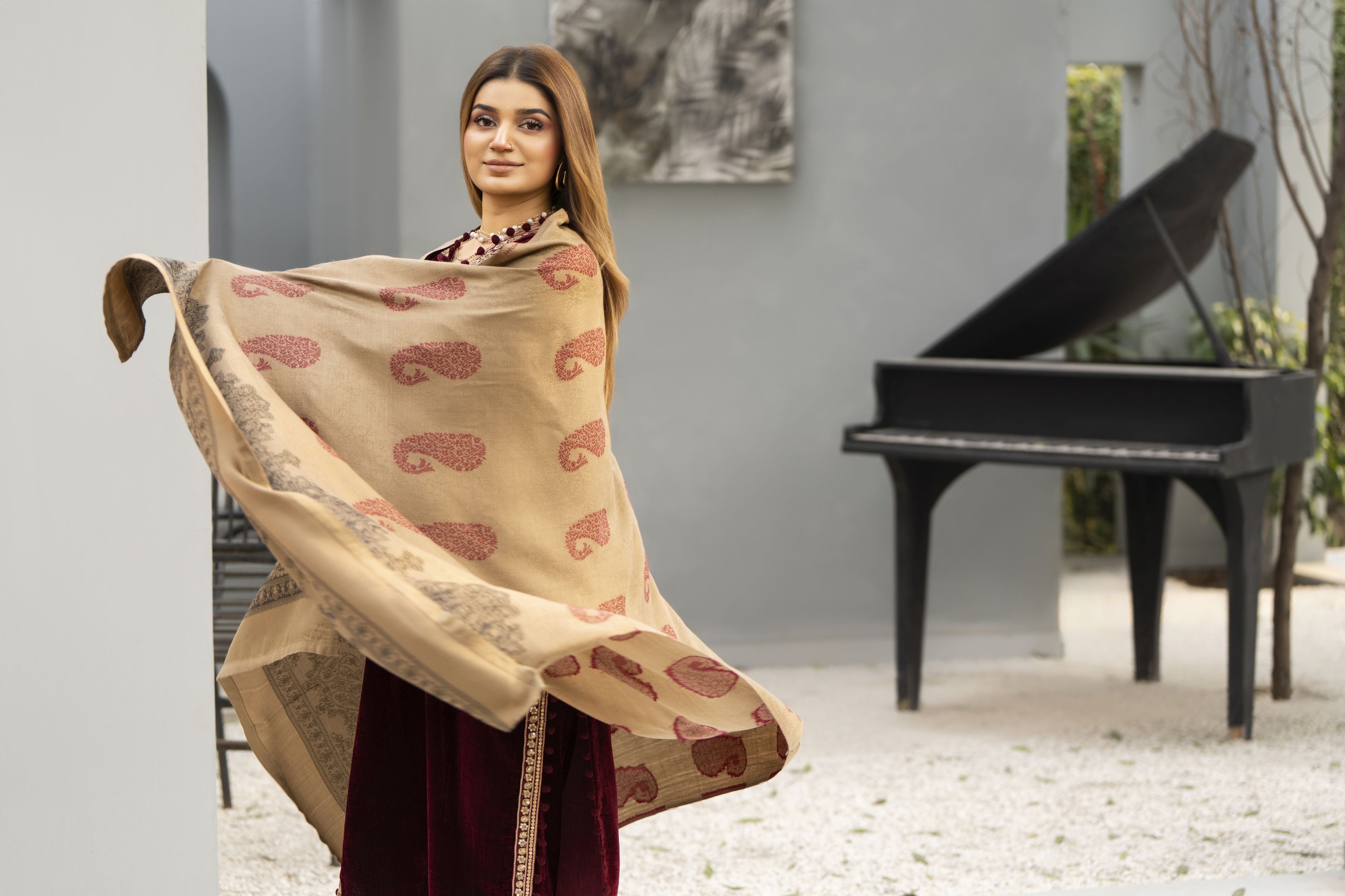 Zaina Plush – Raya Velvet Ready to Wear 3pc Suit
