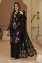 Arwah Chandni 3pc Black Silk Sequin Formal Suit CR7
