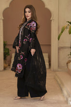 Arwah Chandni 3pc Black Silk Sequin Formal Suit CR7