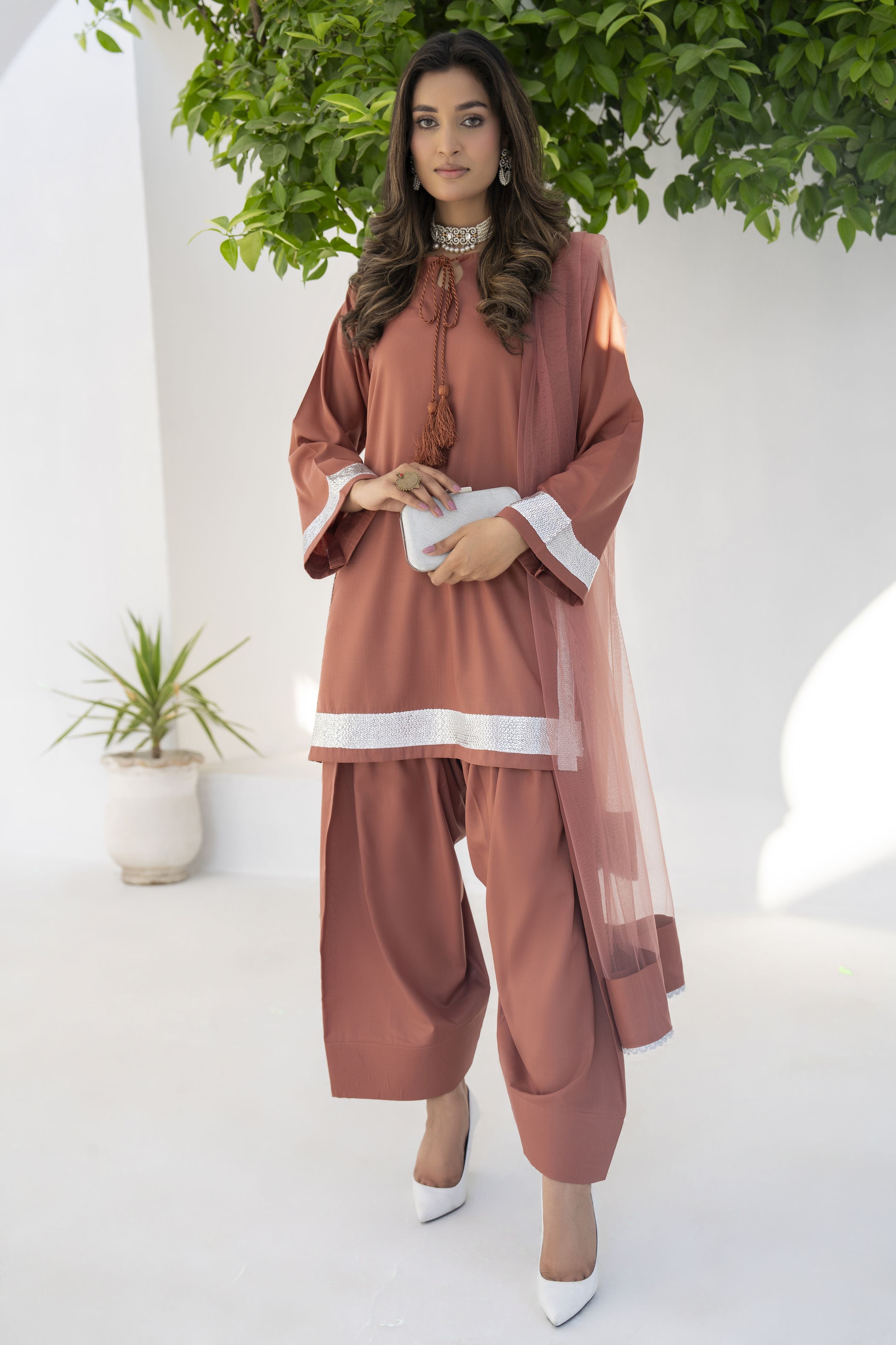Farshi Mahal by Aabpara – Festive Farshi Shalwar Dress FMA2