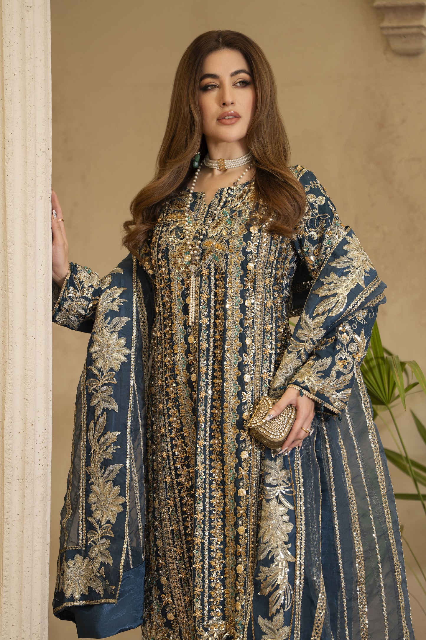 Arwah Chandni 3pc Adda Work Grip Formal Suit CR2