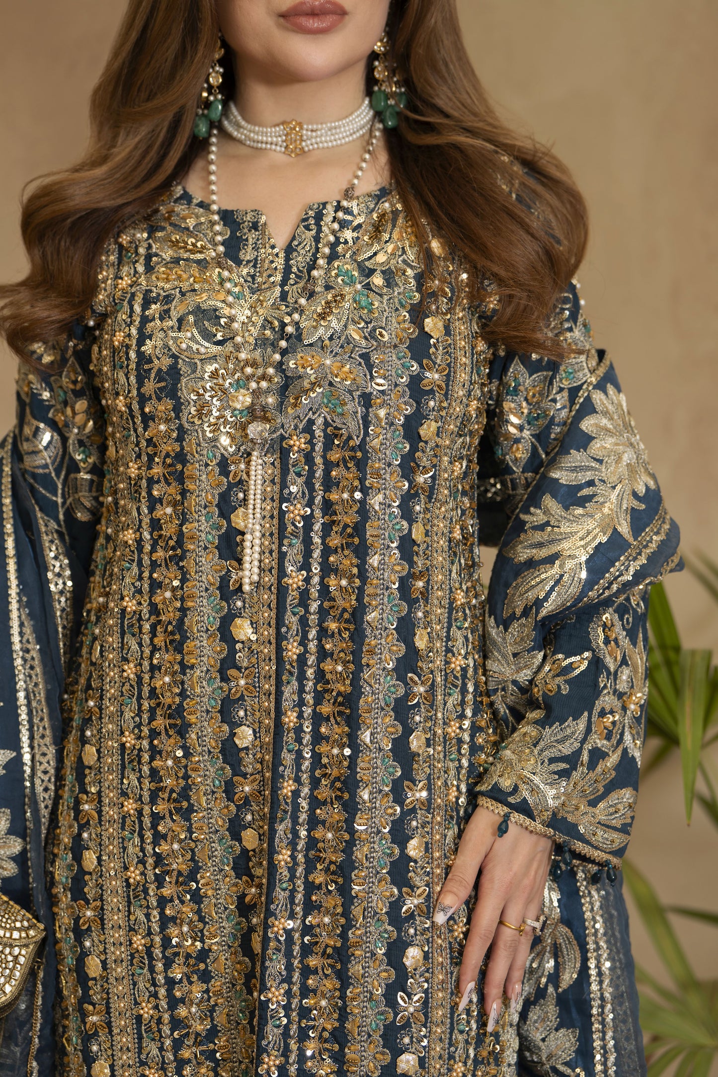 Arwah Chandni 3pc Adda Work Grip Formal Suit CR2