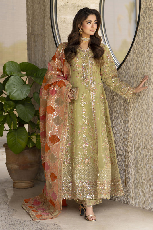 Arwah The Wedding Guest Edit 3pc Handworked Organza Angrakha – ASG5
