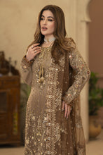 Arwah Chandni 3pc Two Tone Chiffon Formal Suit CR6