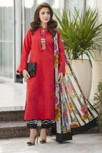Zaina Bliss 3pc Chikankari Long Shirt With Printed Trousers Bliss12