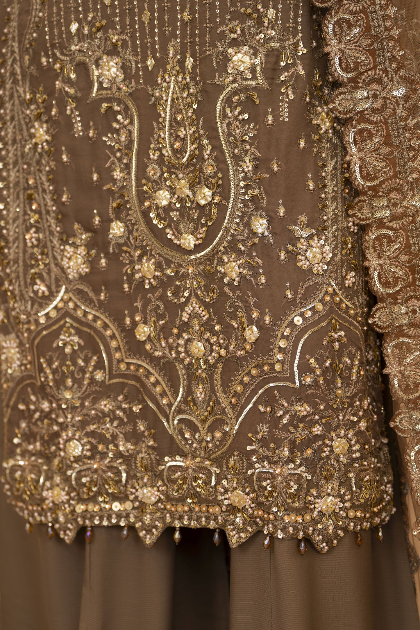 Arwah Chandni 3pc Two Tone Chiffon Formal Suit CR6