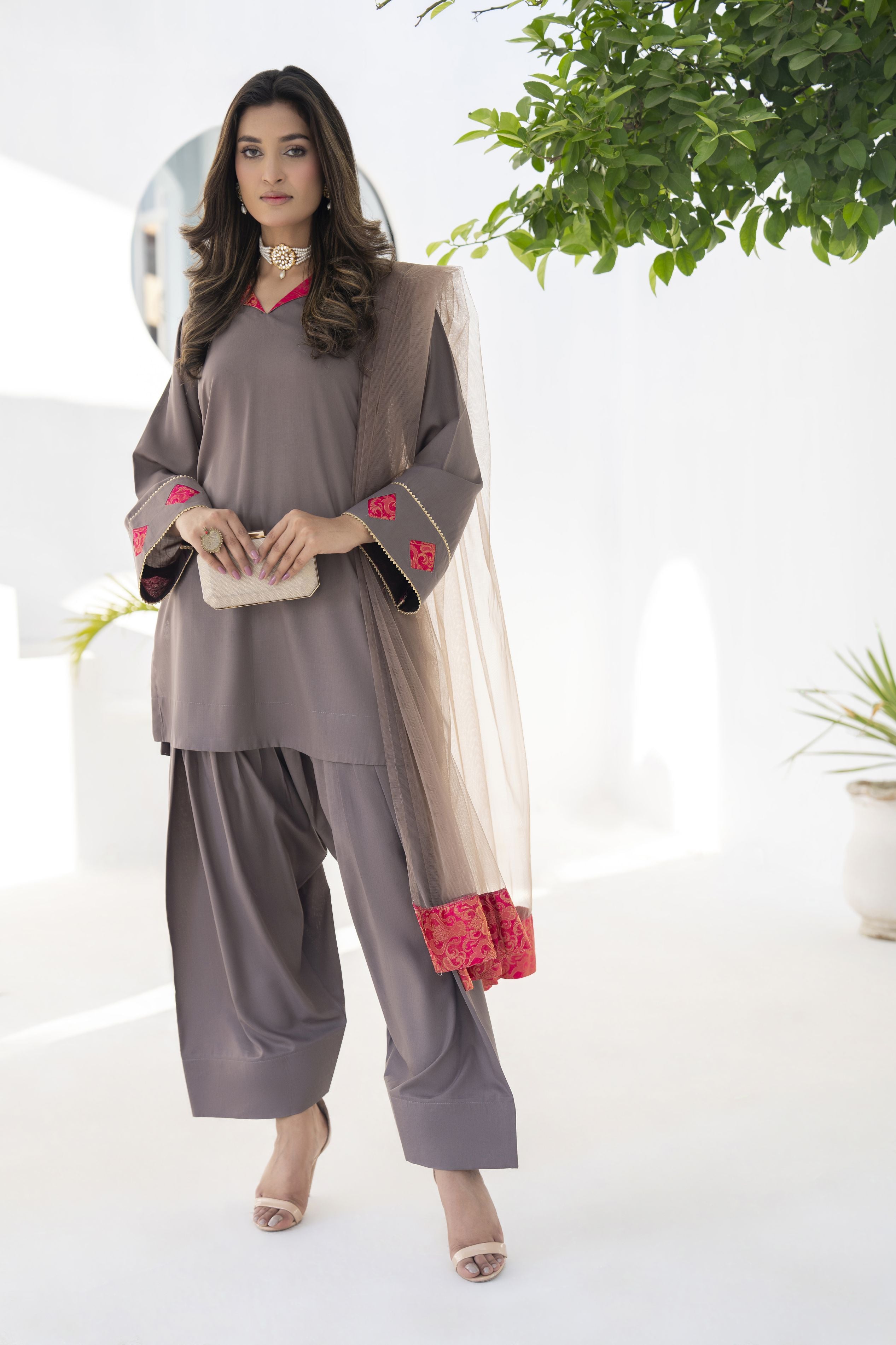 Farshi Mahal by Aabpara – Festive Farshi Shalwar Dress FMA6