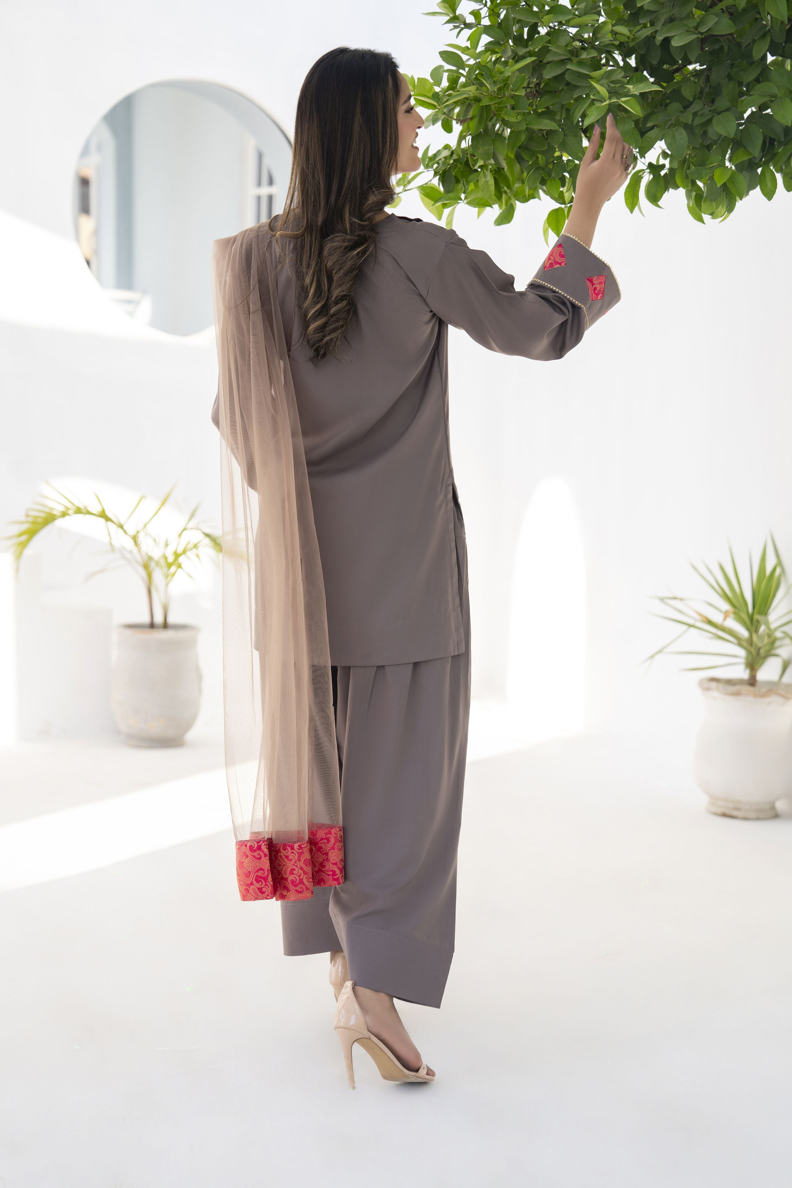 Farshi Mahal by Aabpara – Festive Farshi Shalwar Dress FMA6