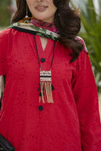 Zaina Bliss 3pc Chikankari Long Shirt With Printed Trousers Bliss12