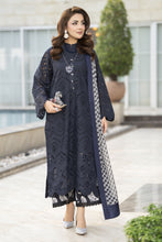 Zaina Bliss 3pc Chikankari Long Shirt With Printed Trousers Bliss13