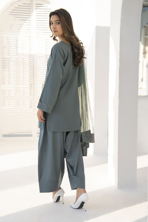 Farshi Mahal by Aabpara – Festive Farshi Shalwar Dress FMA1