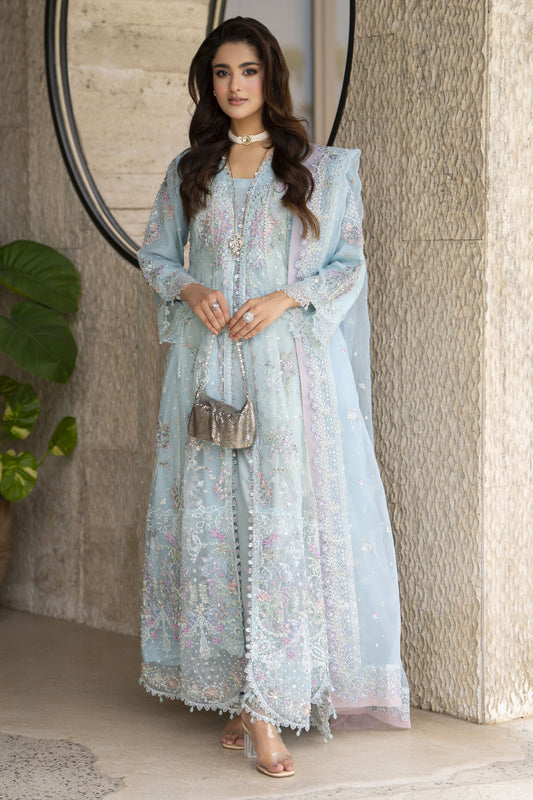 Arwah 3pc Handworked Organza Long Dress – ASG2
