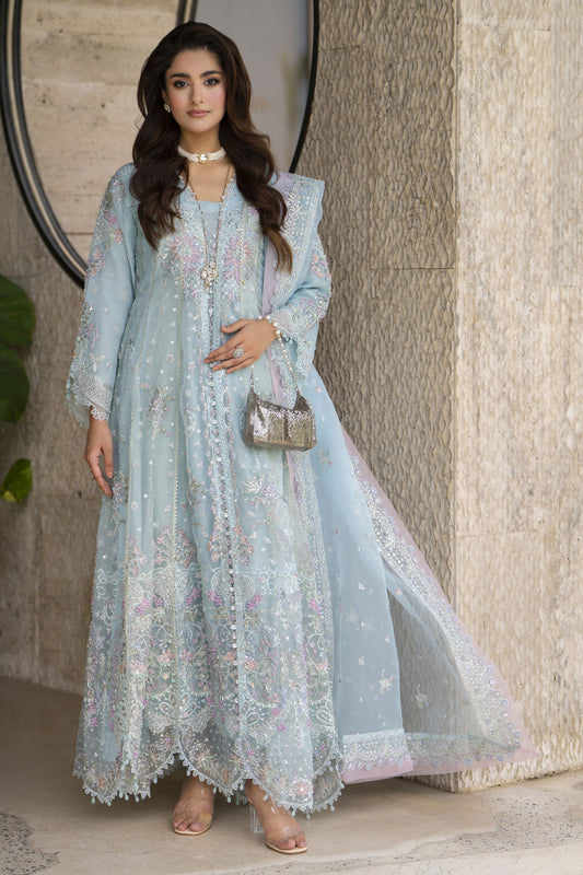 Arwah 3pc Handworked Organza Long Dress – ASG2