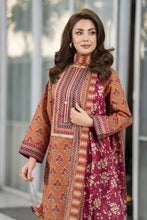 Zaina Bliss 3pc Printed Lawn Suit With Straight Trousers Bliss7