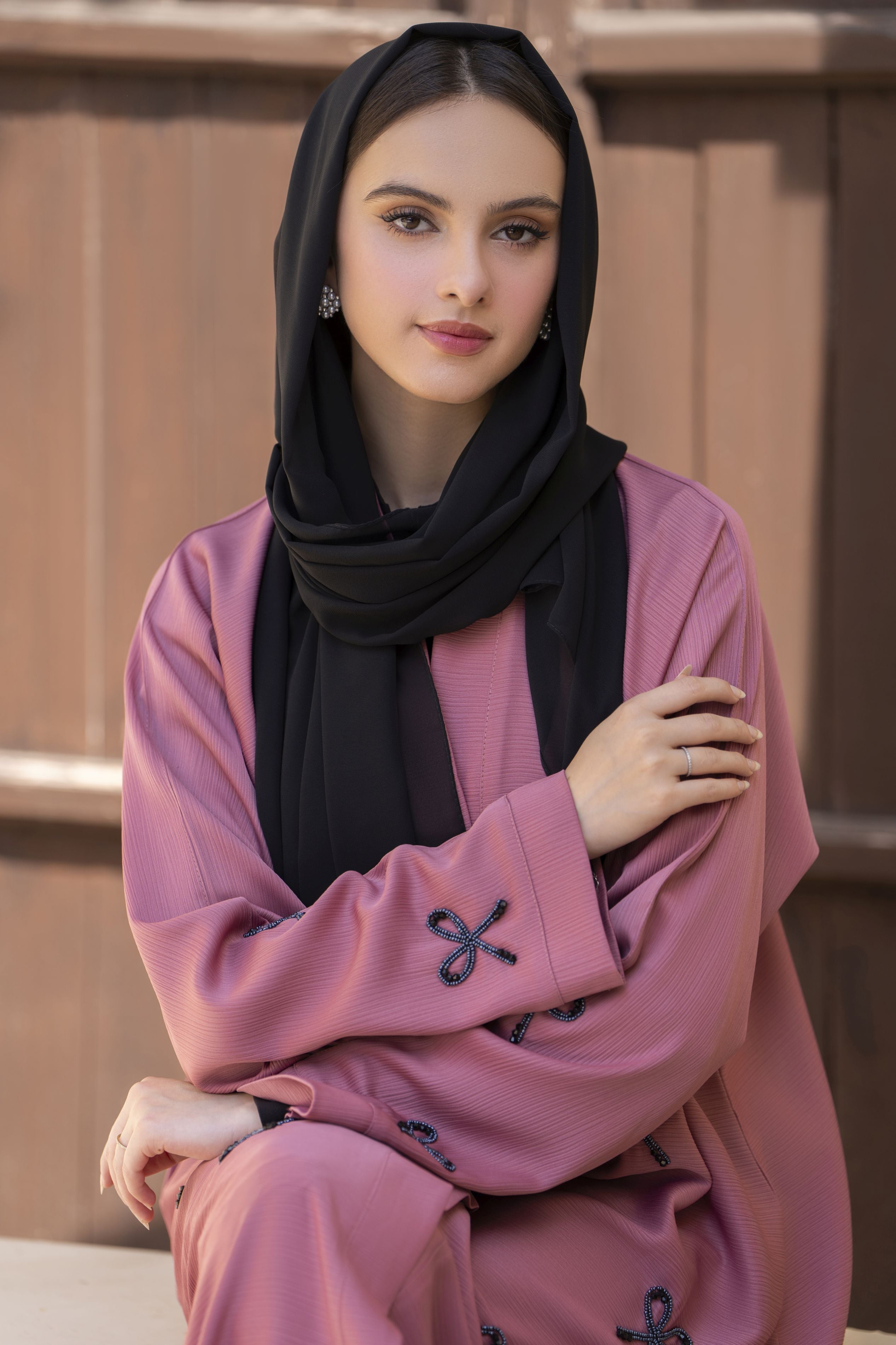 Zaina Veil of Grace – Hand Embellished Modestwear Abaya ZVG1