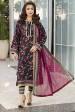 Zaina Bliss 3pc Printed Lawn Long Shirt With Gota Lace Dupatta Bliss6