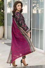 Zaina Bliss 3pc Printed Lawn Long Shirt With Gota Lace Dupatta Bliss6