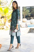 Teal 3pc Lawn Suit with Embroidered Neckline | Garmi Ka Jora by Dress Code GKJ2