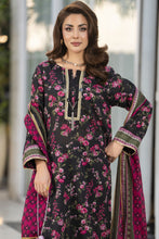 Zaina Bliss 3pc Printed Lawn Long Shirt With Gota Lace Dupatta Bliss6