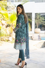 Teal 3pc Lawn Suit with Embroidered Neckline | Garmi Ka Jora by Dress Code GKJ2