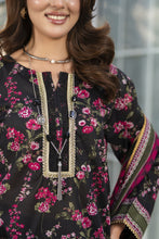 Zaina Bliss 3pc Printed Lawn Long Shirt With Gota Lace Dupatta Bliss6