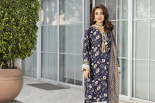 Zaina Bliss 3pc Printed Lawn Long Shirt With Gota Work Bliss4