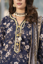 Zaina Bliss 3pc Printed Lawn Long Shirt With Gota Work Bliss4