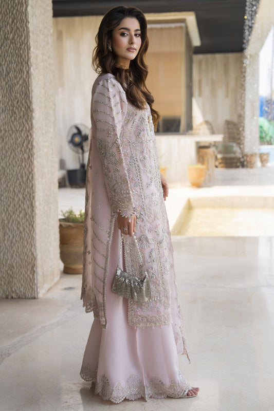Arwah The Wedding Guest Edit 3pc Handworked Organza Sharara Suit – ASG3