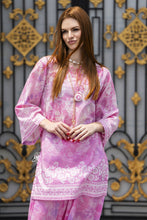 Zaiwa Pink 2pc Printed Lawn Sharara Suit with Handmade Neckline – DZ7