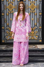 Zaiwa Pink 2pc Printed Lawn Sharara Suit with Handmade Neckline – DZ7